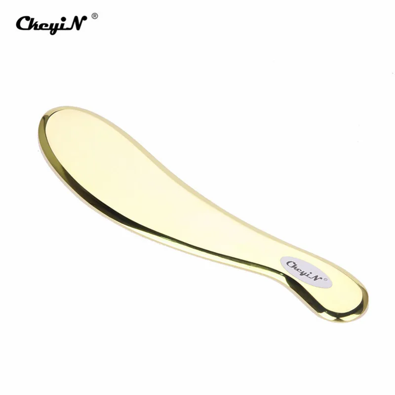 Медицинский медный Gua Sha Guasha скребки акупунктурный массаж нержавеющая сталь металлическая пластина массажер для тела терапия инструмент