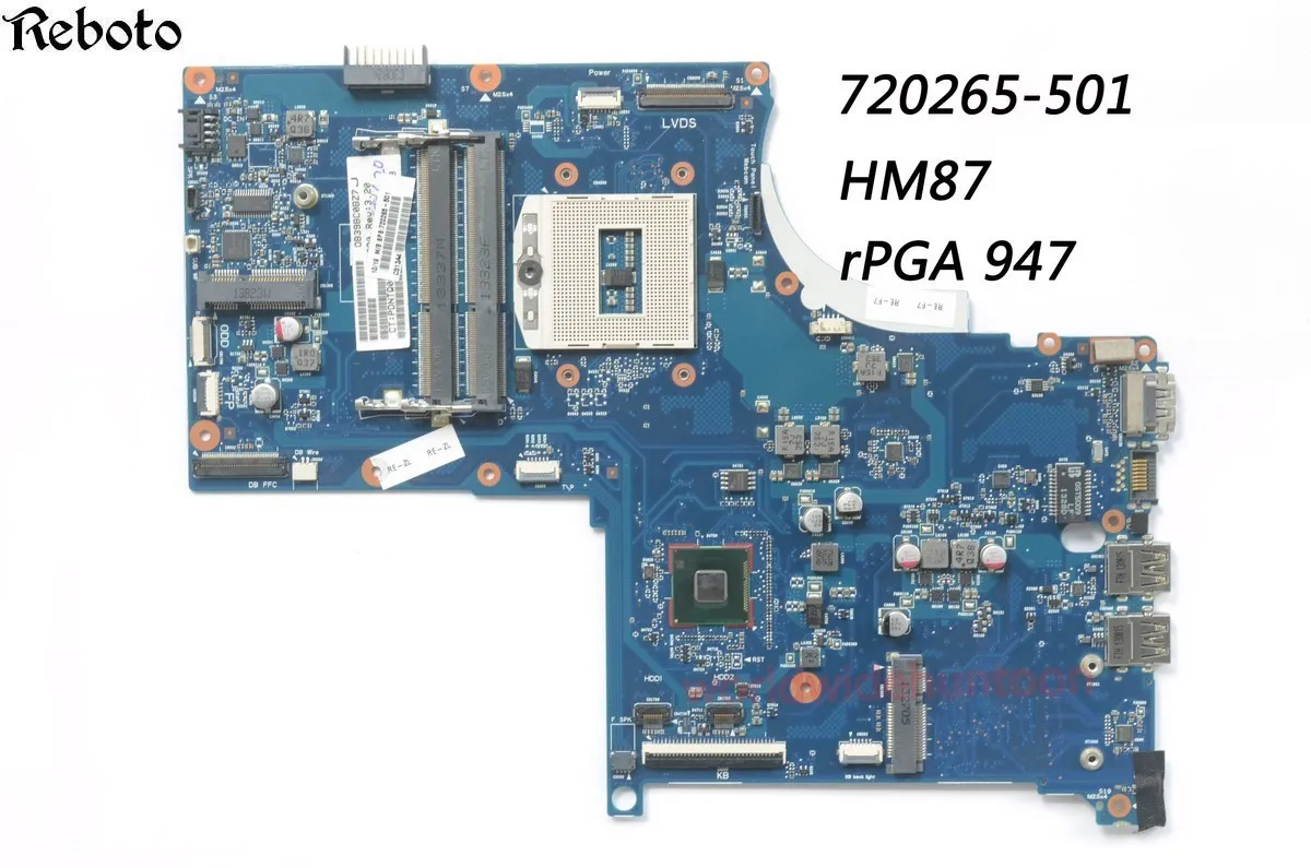 Классическая материнская плата для ноутбука HP 17-J M7-J с чипсетом HM87 Socket rPGA 947 номер