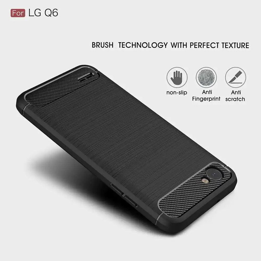 Модный противоударный мягкий силиконовый чехол Mokoemi 5," для LG Q6, чехол для LG Q6 Plus, чехол для телефона