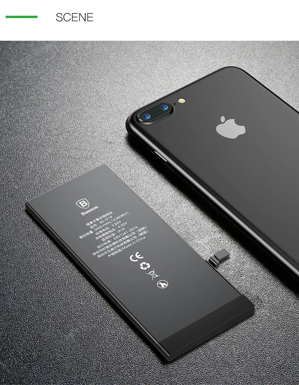 Аккумулятор для мобильного телефона Baseus для iPhone 6, 6s, s Plus, сменный аккумулятор большой емкости, внутренняя батарея для iPhone 6plus