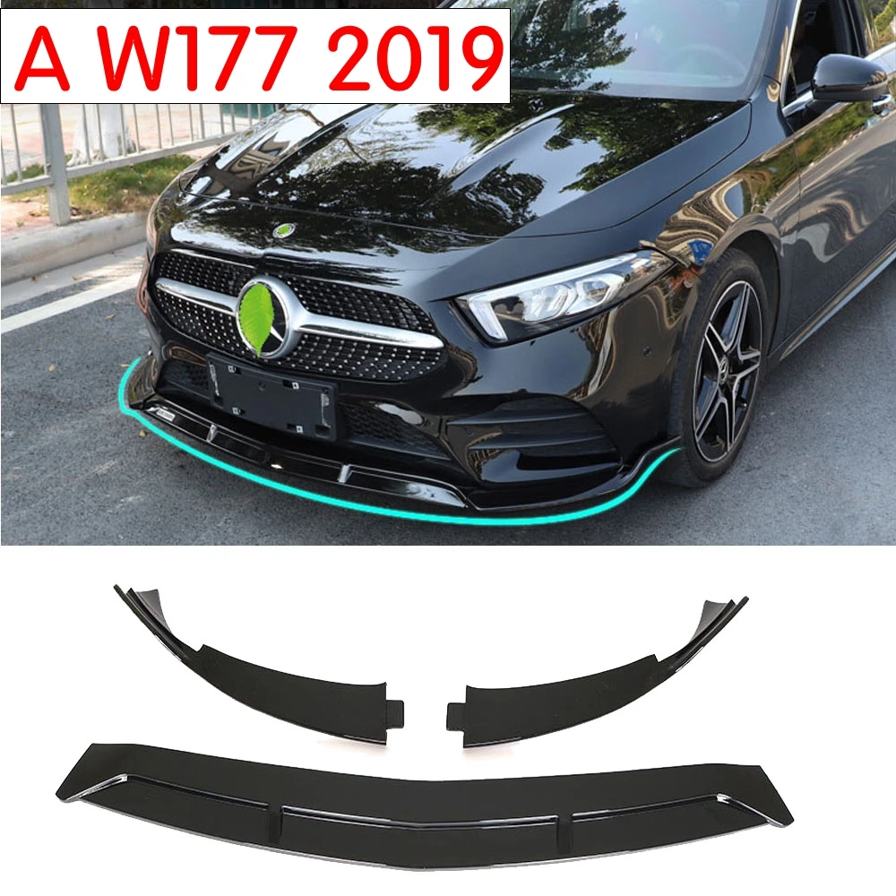 Для Mercedes Benz W177 переднего бампера Диффузор защитные бамперы для A220 спереди