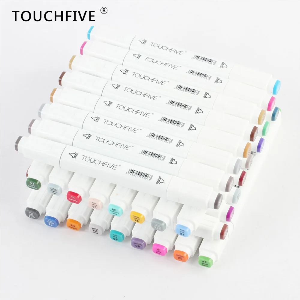 TouchFIVE 168 цветов набор маркеров для живописи на спиртовой основе кисть карандашей