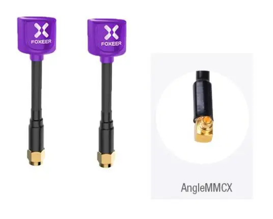 Foxeer 5,8 Г 3dBi TX RX RHCP круговой поляризационные Omni FPV телевизионные антенны SMA RP-SMA гриб телевизионные антенны - Цвет: Purple Anglemmcx