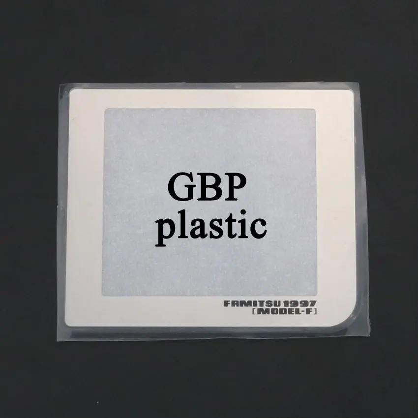 YuXi запасная часть пластиковый экран Объектив для Gameboy Pocket GBP экран протектор объектива - Цвет: Sliver Plastic