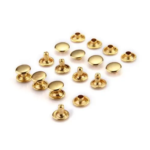 Промо-акция! 100 с заклепками двусторонняя золото 9 мм | Обустройство дома