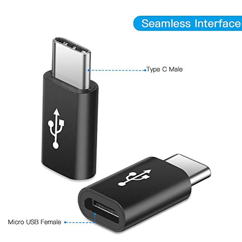 Адаптер типа C для Micro USB Для Huawei P30 Pro Adattatore Samsung Galaxy A90 A80 A70 A60 A50 A40 A30