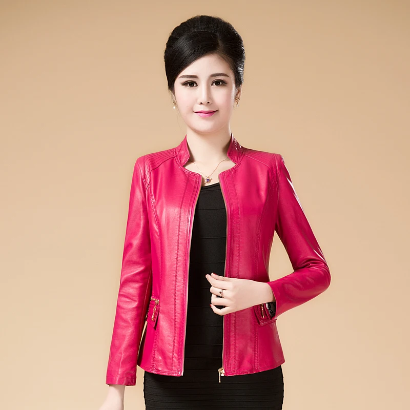 Новинка 2018 Брендовая женская короткая потертая куртка из искусственной кожи