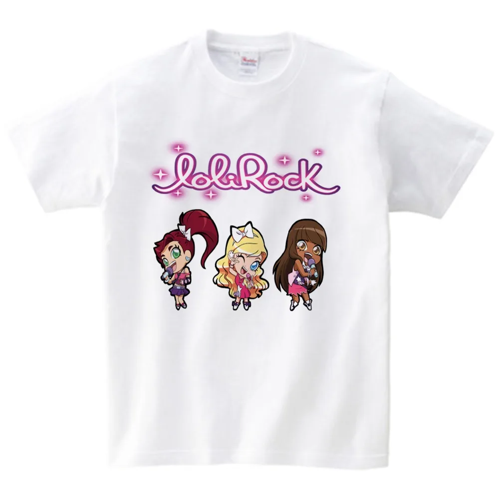 LoliRock Волшебная футболка для девочек летние милые футболки с коротким рукавом