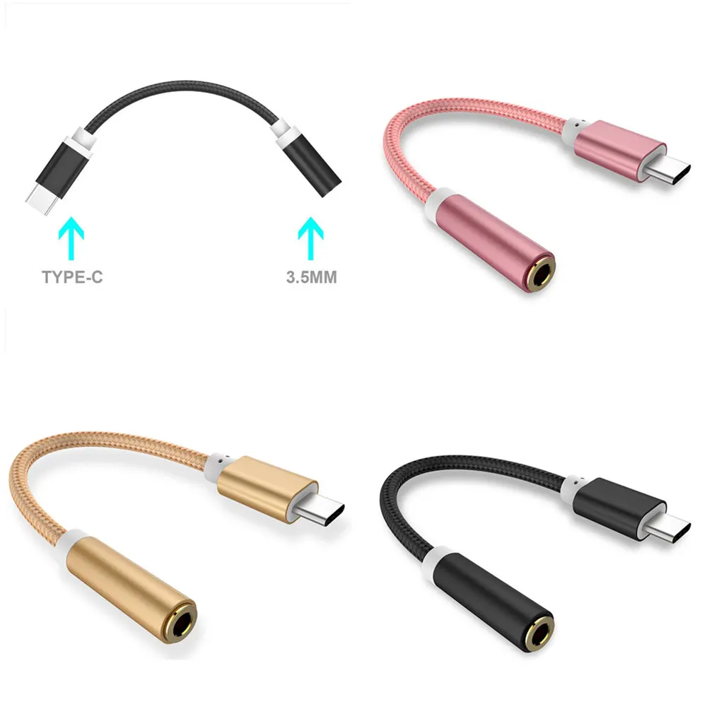 Адаптер для наушников с USB Type C на 3 5 мм аудиокабель AUX смартфонов Xiaomi Samsung Nokia Huawei