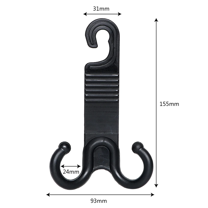 2 шт. черный автомобильный аксессуар в форме когтя крючок на спинку сиденья