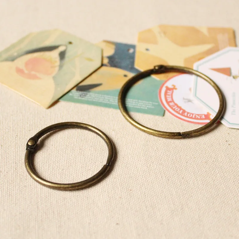 Бронзовое кольцо обруч железный альбом сделай сам Открытое с листьями книга