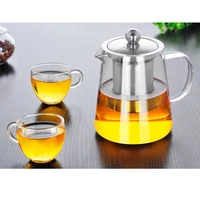 heat resistant glass teapot for puer tea pot tie guanyin tea black tea home office coffee kettle 400ml550ml750ml900ml1300ml