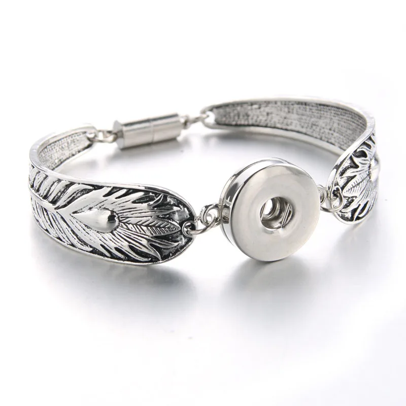 Snap Jewelry 18 мм Браслет с кнопками 13 видов конструкций цветы резные винтажные