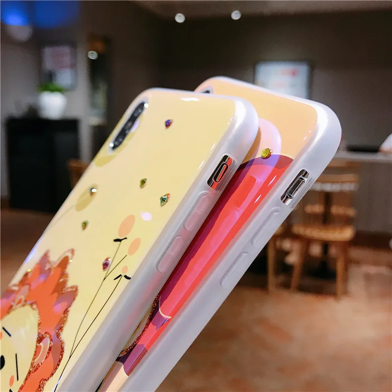 Мягкие силиконовые чехлы для пар Iphone XR X XS Max 6 6S 7 8 Plus милые яркие цвета мягкий