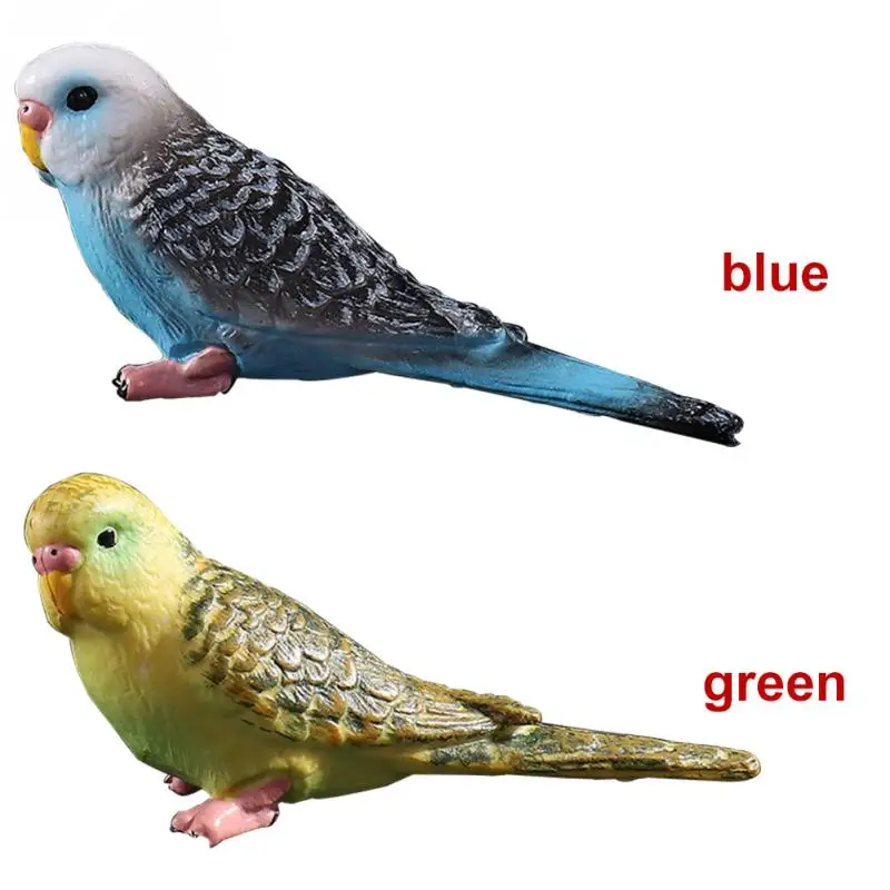 Имитация Мини Попугай милая фигурка птицы модель животного домашний декор
