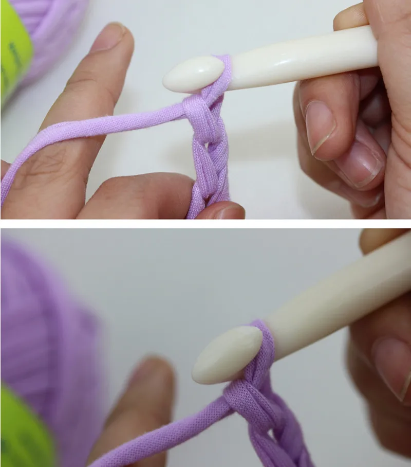 1 комплект 2 шт. чисто-белая пластиковая ручка крючки для вязания крючком