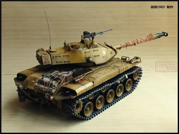 KNL HOBBY 1/16 RC бульдог M41A3 Танк модель дистанционного управления OEM покрытие краски сделать старый