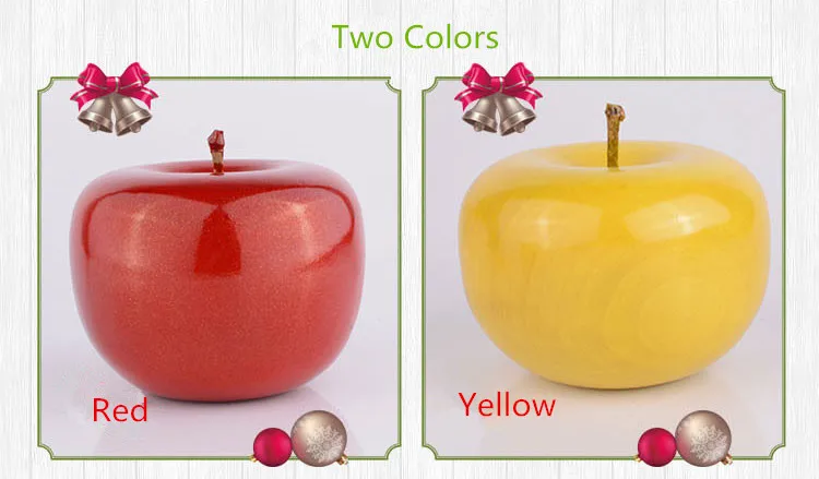 Новый дизайн красное/золотое дерево подарок яблоко украшения мода Счастливое