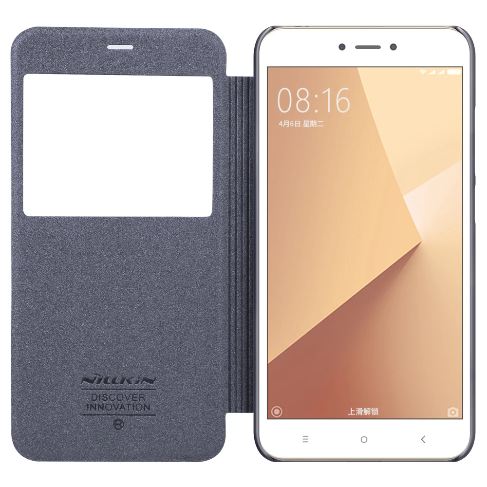 Чехол Nillkin Sparkle для Xiaomi Redmi Примечание 5A дизайн из искусственной кожи чехол-книжка