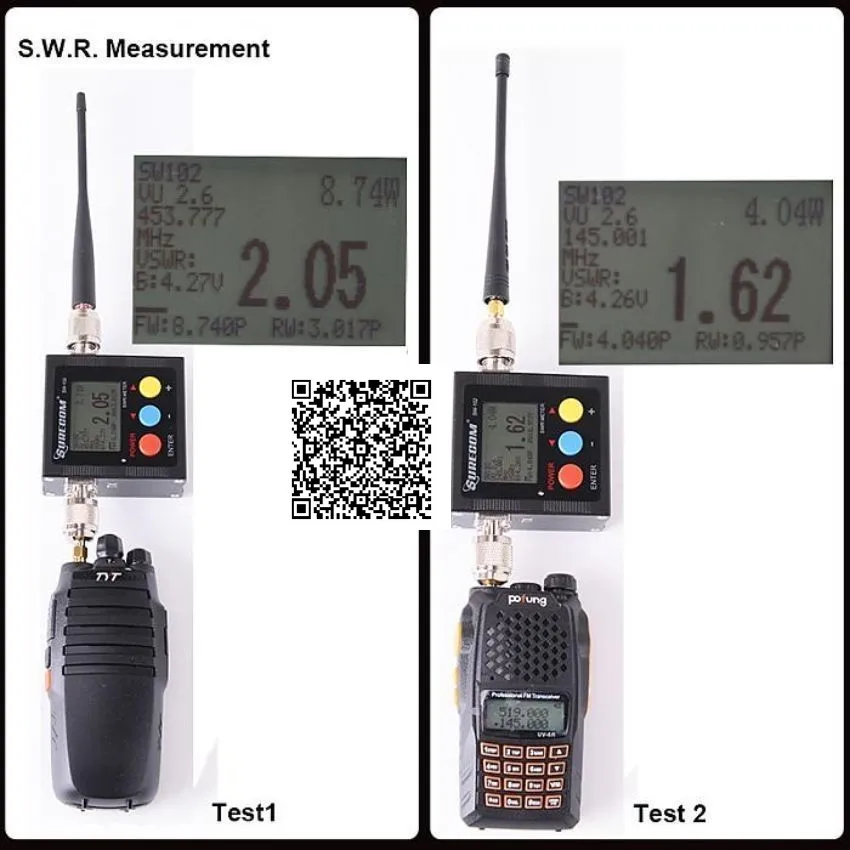 Цифровой измеритель мощности и ANYSECU цифровой SW102 VHF/UHF 100 520 МГц для мобильных