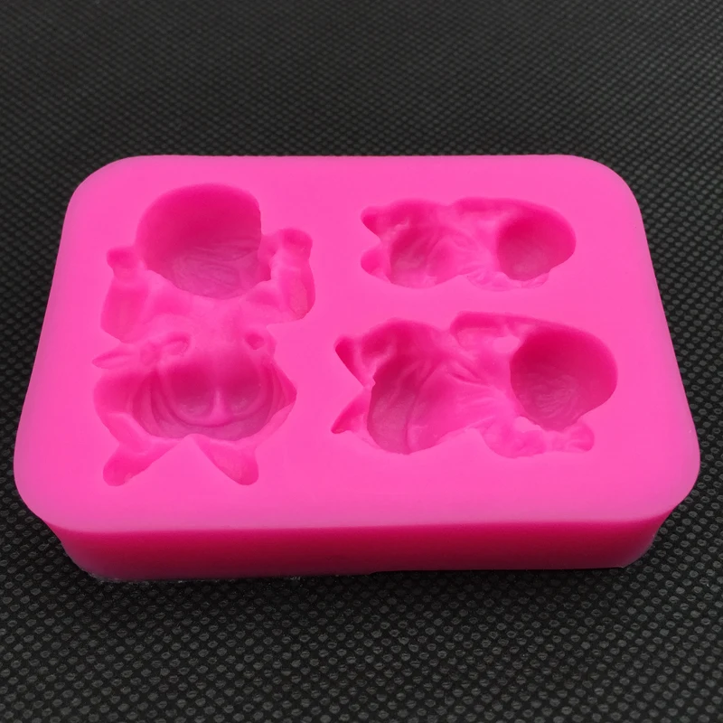 3 детские формы 3D обратного сахара Пищевая силиконовая форма для мыла из