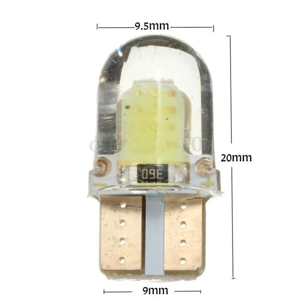 YSY 4 шт. t10 светодиодные белые лиценсветильник лампы led 194 168 W5W COB 8SMD парковочные