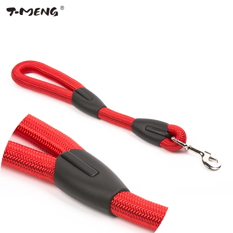 T-MENG 45CM Length Nylon Dog Leash Walking Training Leashes Goods For Pet Product Durable Collar Lead Strap Belt | Дом и сад