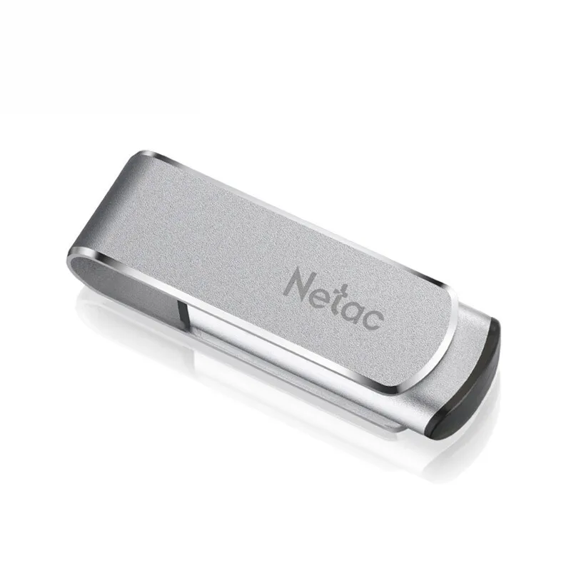 Netac 32 ГБ флешка Поворотный Металлический Флэш-накопитель USB 64 ГБ 16 ГБ 128 ГБ Pendrive U388 Индикатор 360 Поворот DIY Пользовательские Memory Stick U Диск флешки