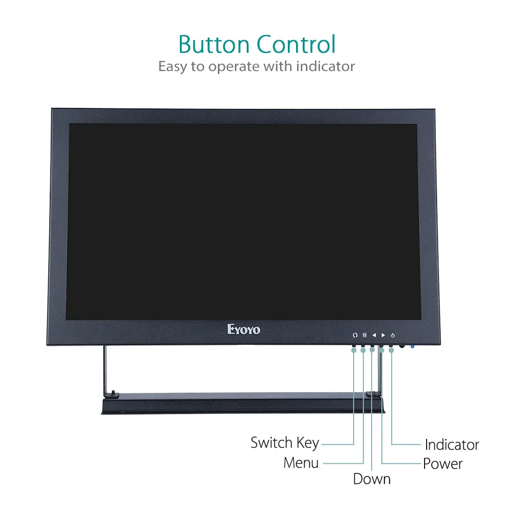 Eyoyo 13 дюймов HDMI ips монитор 1920x1080 ips ЖК-Экран Дисплей с BNC/VGA/AV Выход для видеонаблюдения DVD Камера Встроенные динамики