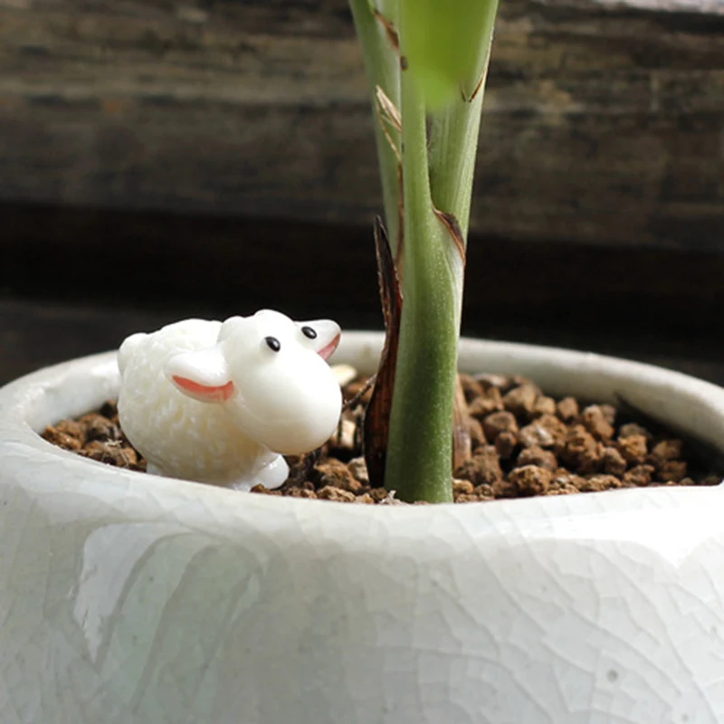 5 шт./лот 1 5*2 см милые полимерные мини-фигурки овец для дома миниатюрные садовые