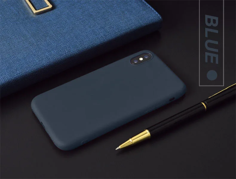 ESVNE-MC05-005 ESVNE телефона яркого цвета чехол для айфон 7 чехол на айфон 6 s 6S 8 Plus простой сплошной Цвет Ультратонкий Мягкий полиуретановый чехол на айфон х XR XS MAX случаи задняя крышка - Цвет: ESVNE-MC05-005