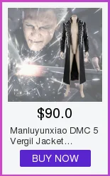 Manluyunxiao Game DMC 5 Vergil жилет для косплея мужские куртки костюм на Хэллоуин для детей костюм для взрослых