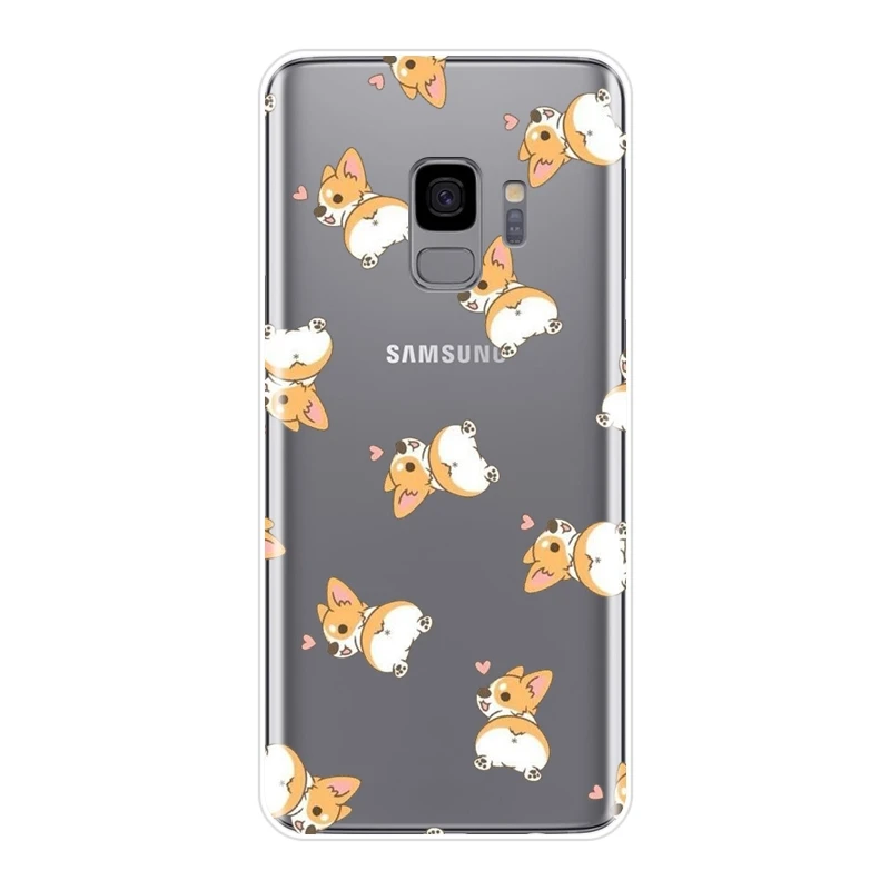 Силиконовый чехол для Samsung Galaxy Note 9 8 5 4 мягкая задняя крышка с собакой Шиба ину S8 S9