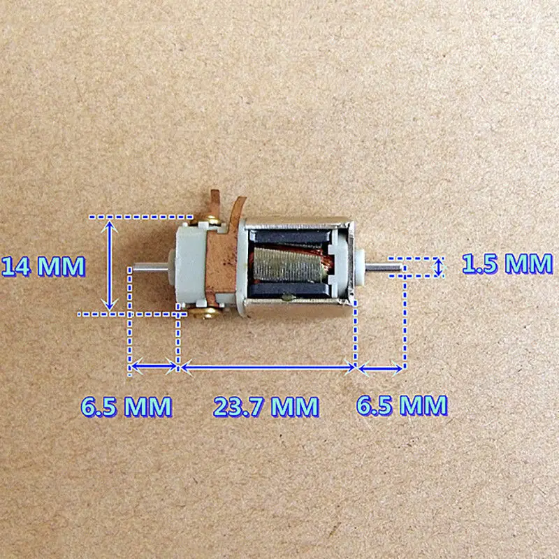Микро двигатель с двойным валом DC 12 V-24 V 46000 об/мин высокого Скорость мини-двигатель 1,5 мм вал Диаметр оси DIY слот автомобиль Лодка игрушечный Радиоуправляемый автомобиль