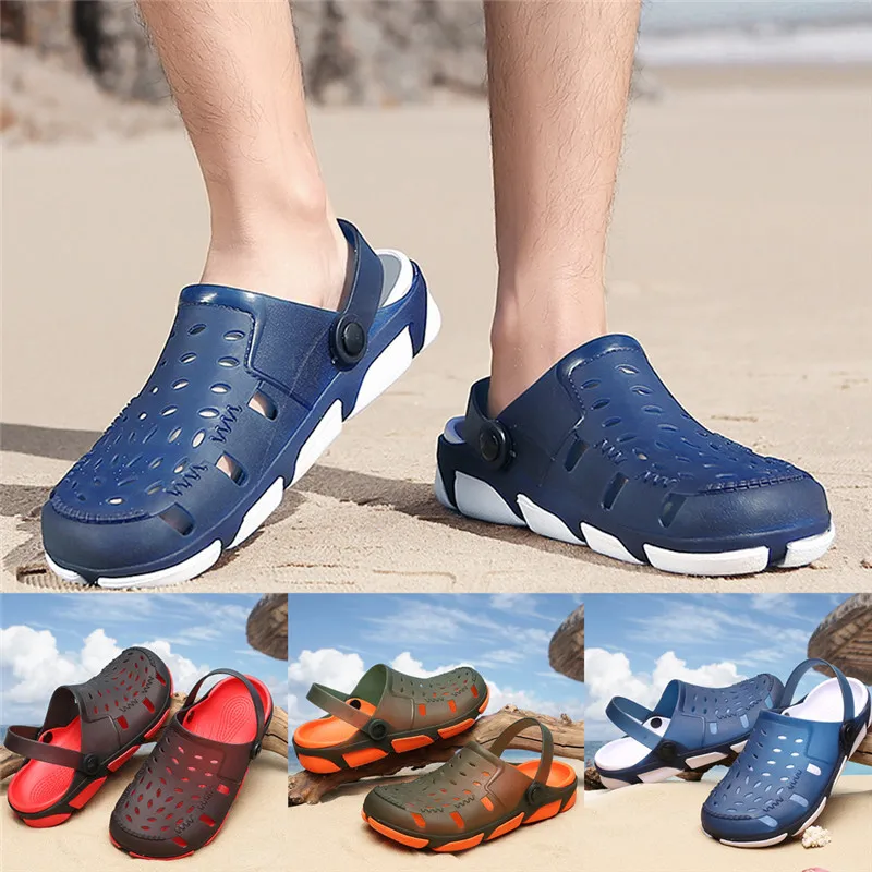 Мужские летние повседневные туфли на плоской подошве дышащие прочные легкие