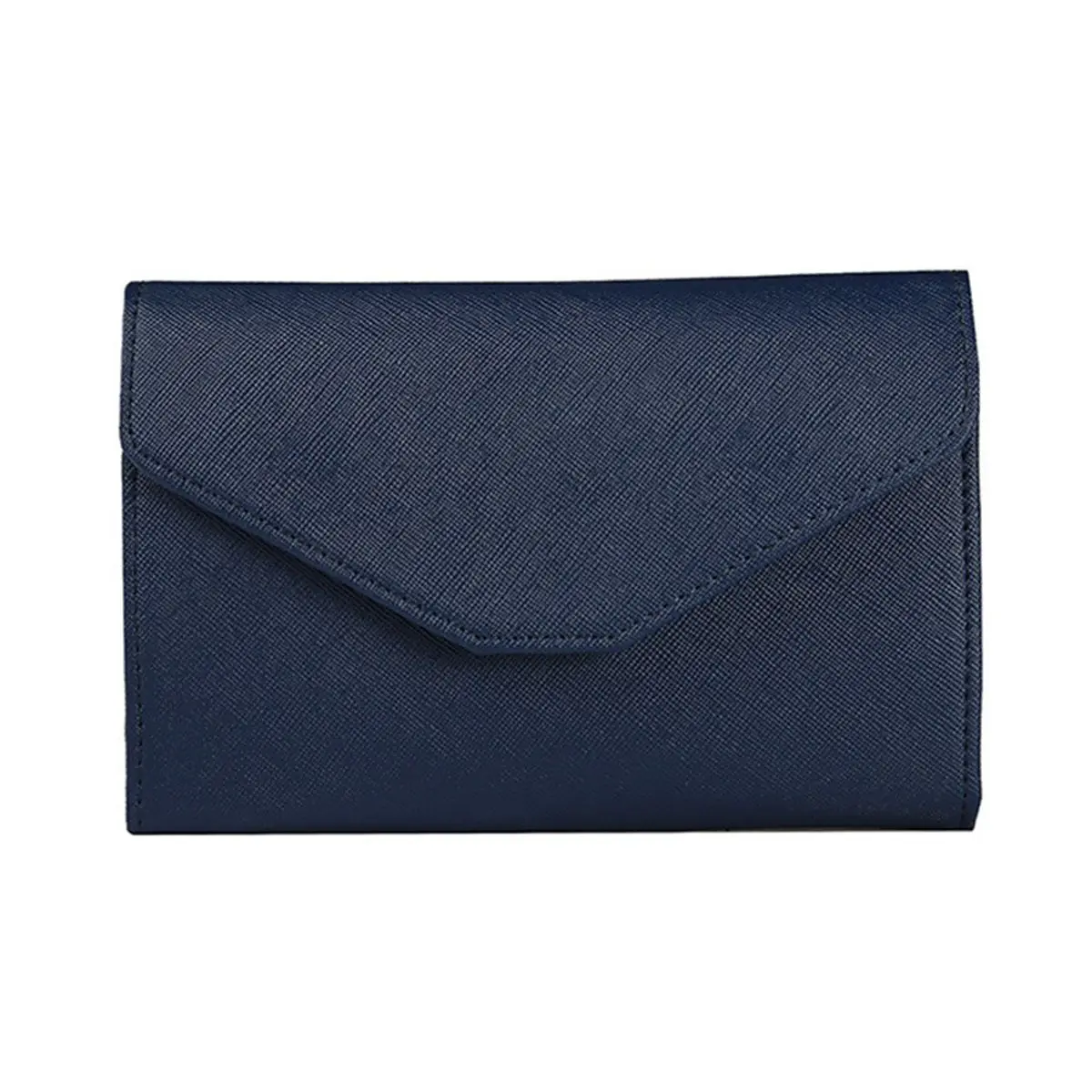 Dark Blue Дорожный кошелек, держатель для паспорта, RFID органайзер, сумка для хранения карт, документов, денег, ID, три раза, многофункциональный, из искусственной кожи - Цвет: Dark Blue