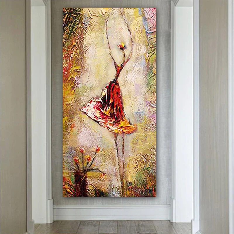 Балетный танцор холст живопись искусство картины ручная роспись современная