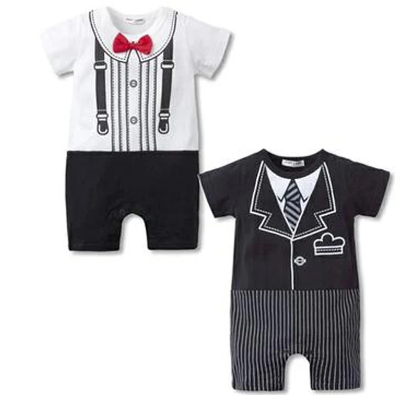 2020 летние модные комбинезоны для новорожденных Детские с короткими рукавами