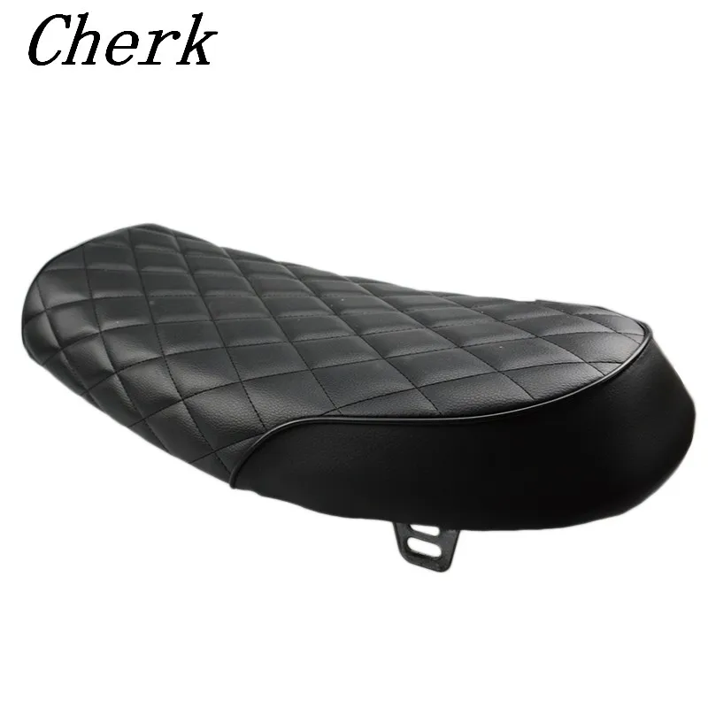 

New Black Motorcycle Retro Seat Vintage Flat Brat Seat Cafe Racer Saddle Scramble For GN CB350 CB400 CB500 CB750 SR400 XJ XS KZ
