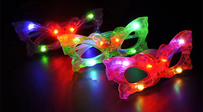 50 шт. светящиеся крутые очки мигающие игрушечные пластиковые светодиодные