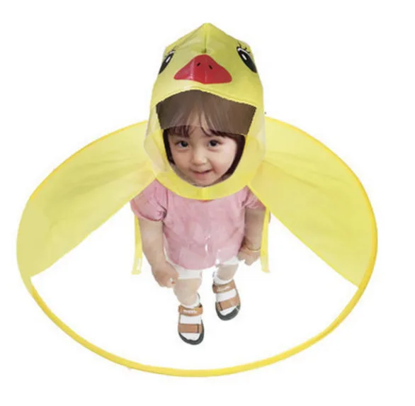 Детский дождевик в виде НЛО креативный прозрачный плащ-дождевик из ПВХ с