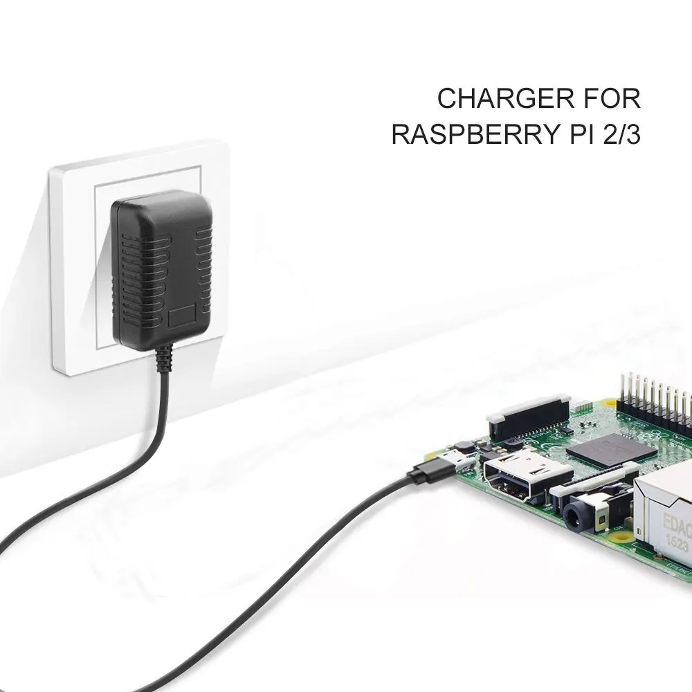 Raspberry Pi 3 Model B блок питания зарядное устройство адаптер переменного тока 5 В 3A PSU Micro