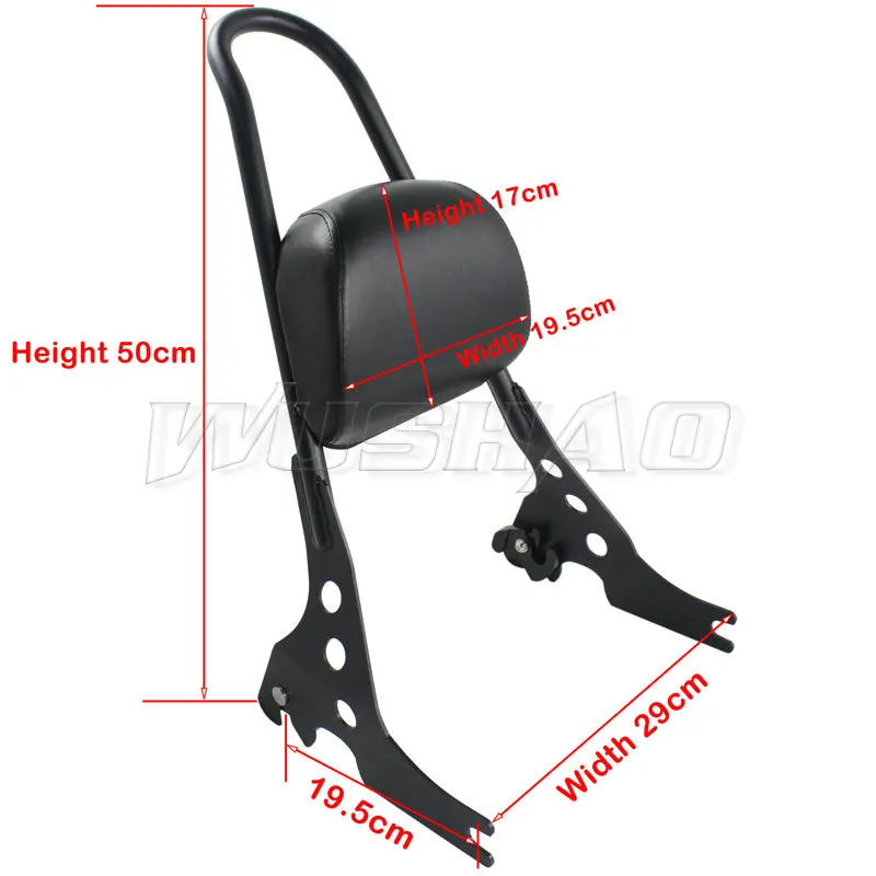 Съемная накладка на спинку для Harley Sportster Low XL 883 883R 883L XL883 1200 XL1200 Nightster |