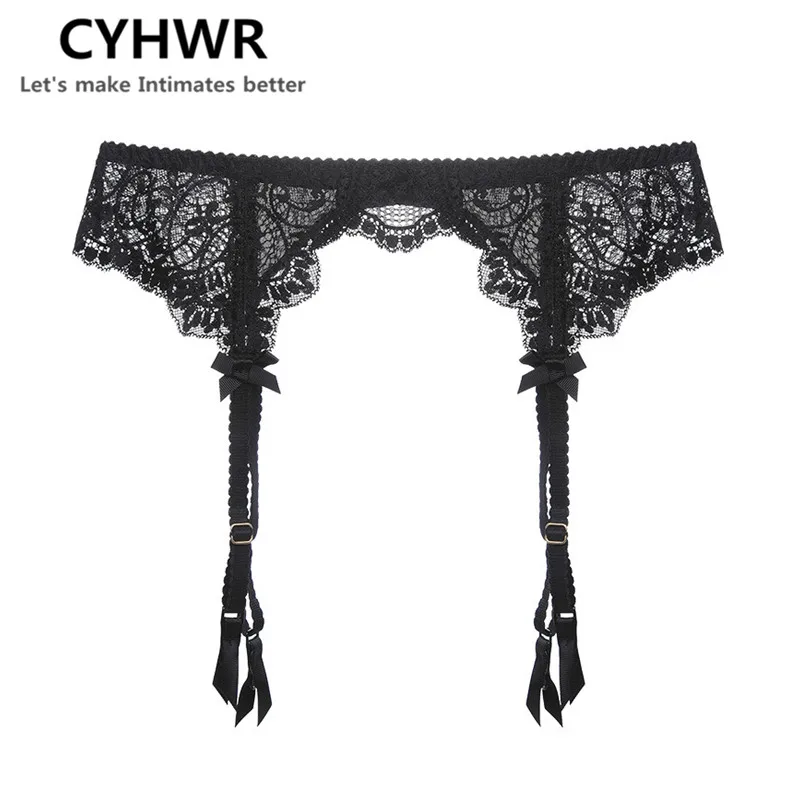 CYHWR, женские сексуальные цветочные кружевные подвязки, искушение, ультра-тонкий прозрачный бант, пояс для подвязок, свадебные подвязки, ремни
