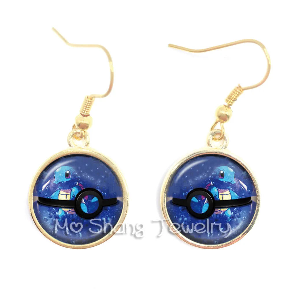 Женские серьги-капельки ручной работы милые серьги в стиле Покемон го Ретро