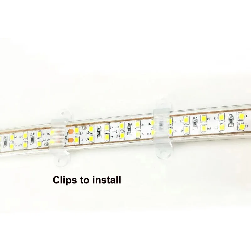 Водонепроницаемая IP67 Светодиодная лента 220 В переменного тока SMD2835 20 л/м