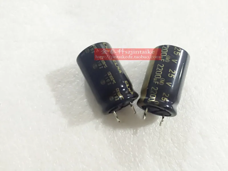 

2020 hot sale 10pcs/30pcs Imported ELNA audio capacitor 25V2200UF 16X25 black gold 105C electrolytic capacitor free shipping