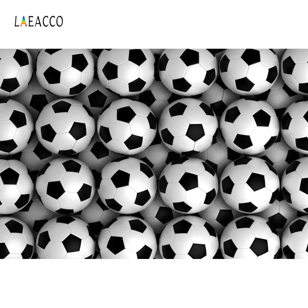 Небесно-голубой Laeacco футбол ребенок день рождения фотосессия портрет семейная фотография для фона фотостудия - Цвет: Небесно-голубой