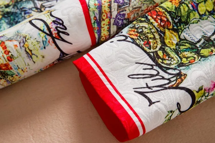 Женское платье с круглым вырезом жаккардовое облегающее рукавом и принтом лето