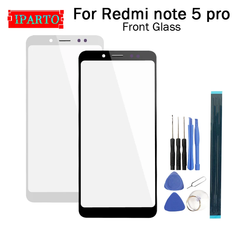 Переднее стекло для Xiaomi REDMI NOTE 5 PRO 100% новый сенсорный экран внешнее +